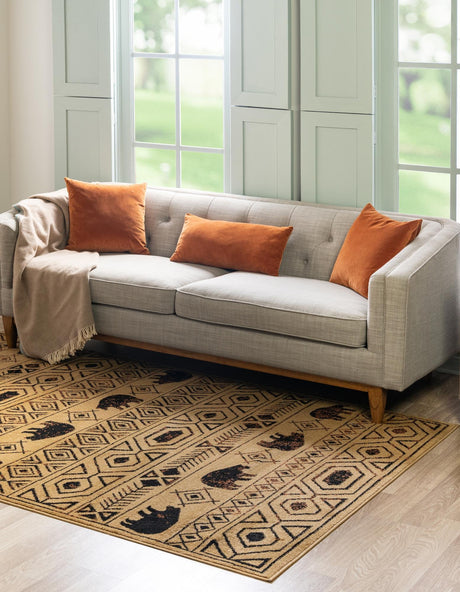 Cedar 7' 1 x 10' Pioneer Rectangle Area Rug Classic Southwestern Motif Durable Stain Resistant Easy Clean Carpet for Traditional Interior Decor for Sale at Rug Engine