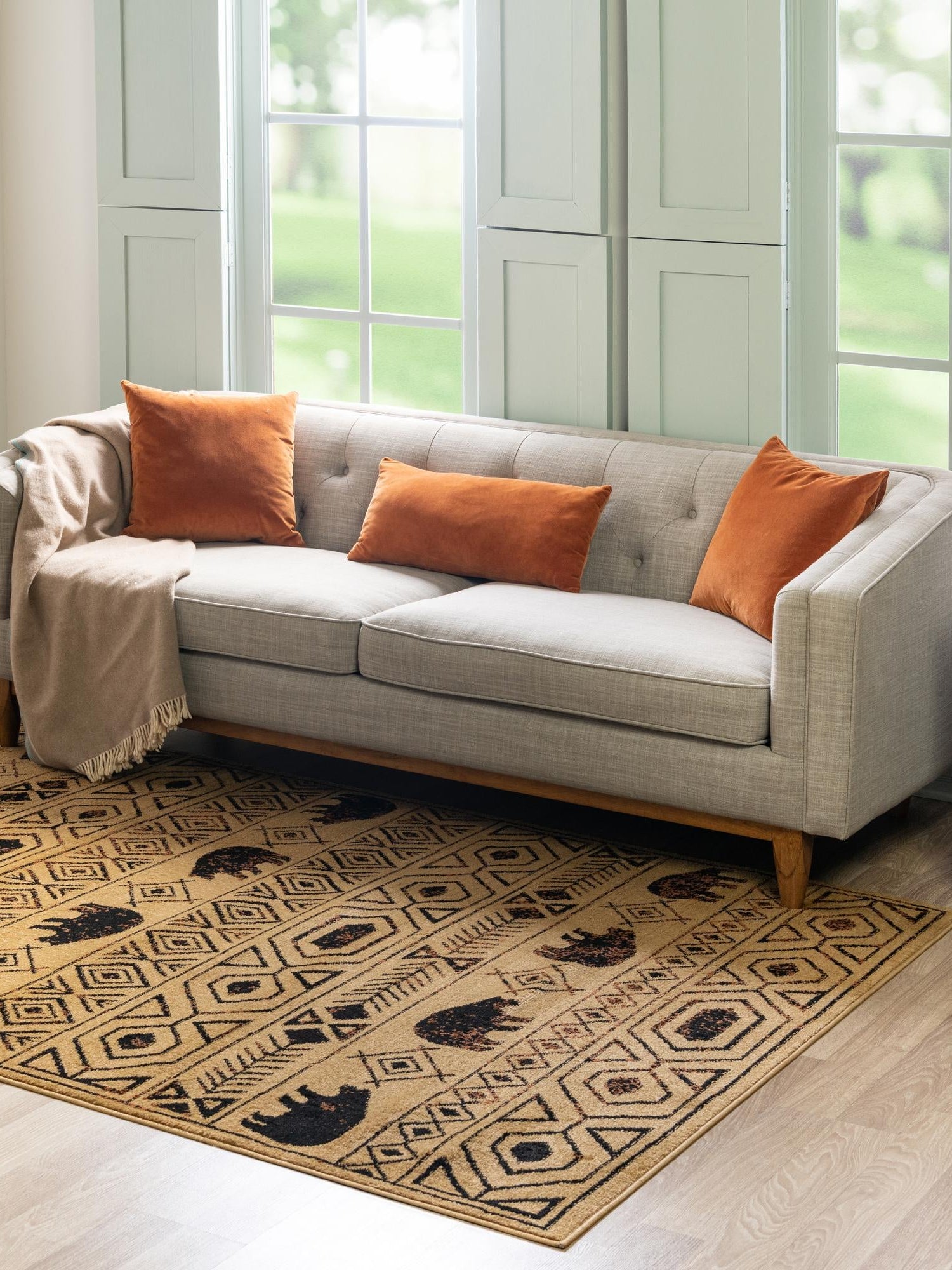 Cedar 6' 1 x 9' Pioneer Rectangle Area Rug