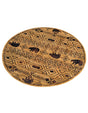 Cedar 5' 3 x 5' 3 Pioneer Round Area Rug Classic Southwestern Motif Durable Stain Resistant Easy Clean Carpet for Traditional Interior Decor for Sale at Rug Engine