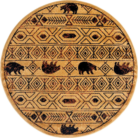 Cedar 4' 1 x 4' 1 Pioneer Round Area Rug