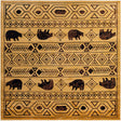 Cedar 7' 10 x 7' 10 Pioneer Square Area Rug Classic Southwestern Motif Durable Stain Resistant Easy Clean Carpet for Traditional Interior Decor for Sale at Rug Engine