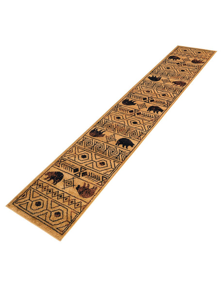 Cedar 2' x 10' Pioneer Runner Area Rug Classic Southwestern Motif Durable Stain Resistant Easy Clean Carpet for Traditional Interior Decor for Sale at Rug Engine