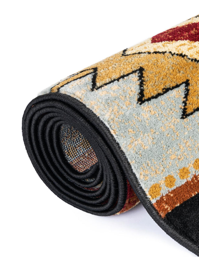 Red 7' 10 x 7' 10 Pioneer Square Area Rug