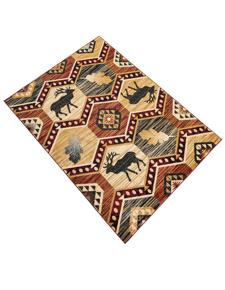 Multicolor 7' 10 x 10' Pioneer Rectangle Area Rug Classic Southwestern Motif Durable Stain Resistant Easy Clean Carpet for Traditional Interior Decor for Sale at Rug Engine