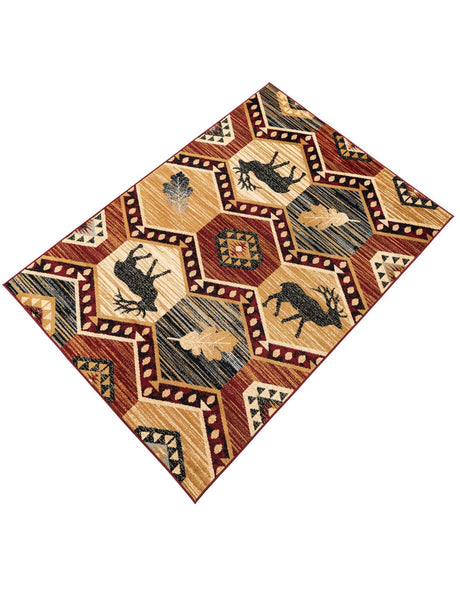 Multicolor 5' 3 x 8' Pioneer Rectangle Area Rug