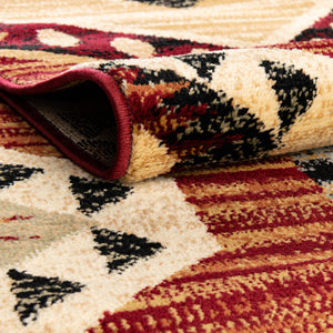 Multicolor 5' 3 x 5' 3 Pioneer Square Area Rug