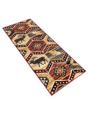 Multicolor 2' x 6' 1 Pioneer Runner Area Rug