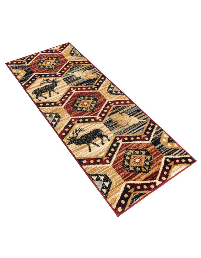 Multicolor 2' x 6' 1 Pioneer Runner Area Rug