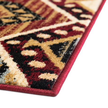 Multicolor 2' x 10' Pioneer Runner Area Rug Classic Southwestern Motif Durable Stain Resistant Easy Clean Carpet for Traditional Interior Decor for Sale at Rug Engine