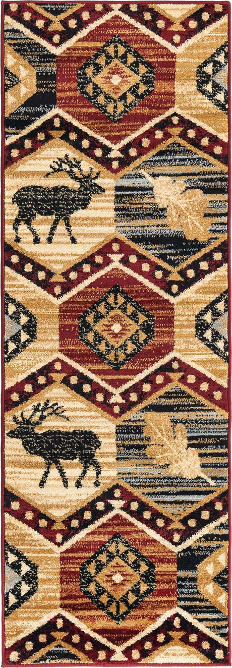 Multicolor 2' x 6' 1 Pioneer Runner Area Rug