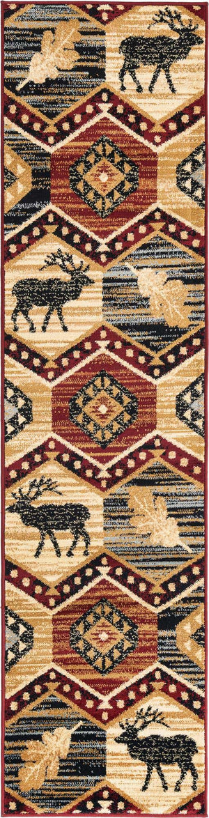 Multicolor 2' x 8' Pioneer Runner Area Rug