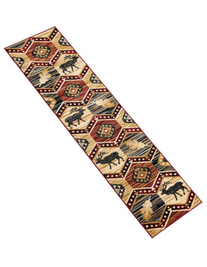 Multicolor 2' x 10' Pioneer Runner Area Rug