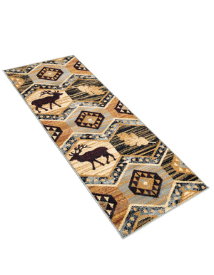 Blue 2' x 6' 1 Pioneer Runner Area Rug