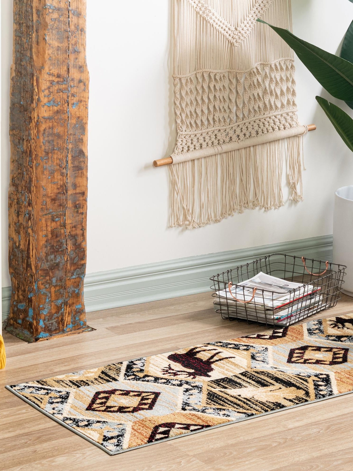 Blue 2' x 10' Pioneer Runner Area Rug