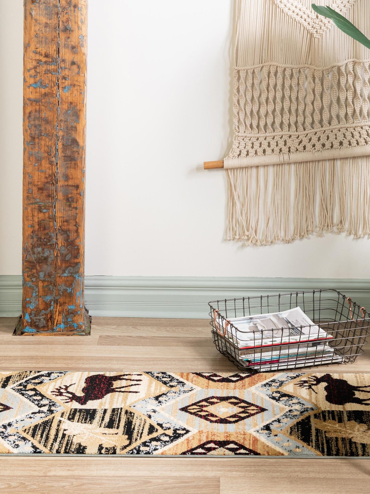 Blue 2' x 6' 1 Pioneer Runner Area Rug