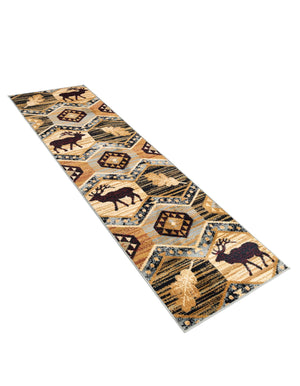 Blue 2' x 8' Pioneer Runner Area Rug