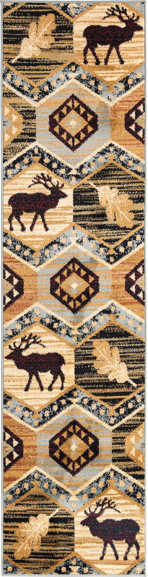 Blue 2' x 8' Pioneer Runner Area Rug