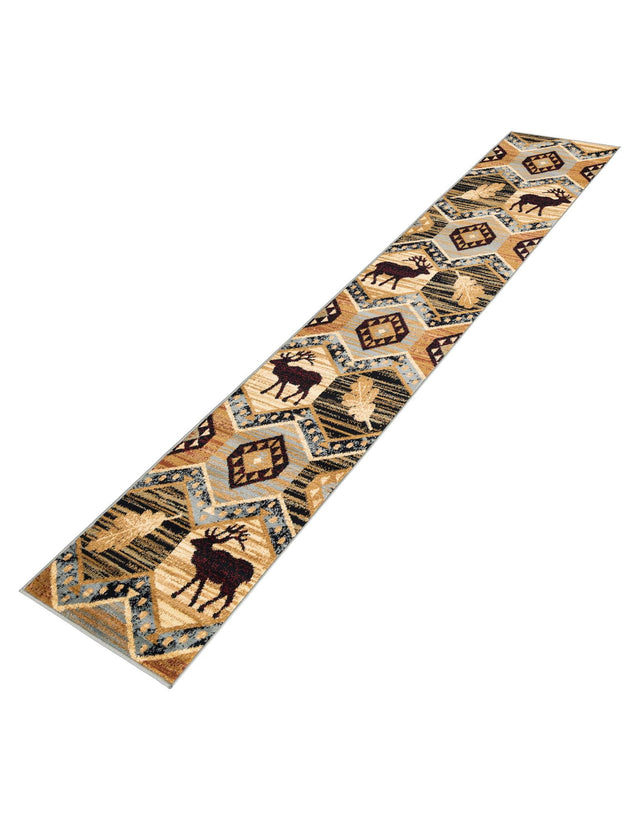 Blue 2' x 10' Pioneer Runner Area Rug