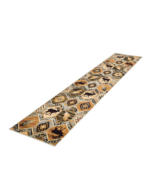 Blue 2' 11 x 12' Pioneer Runner Area Rug