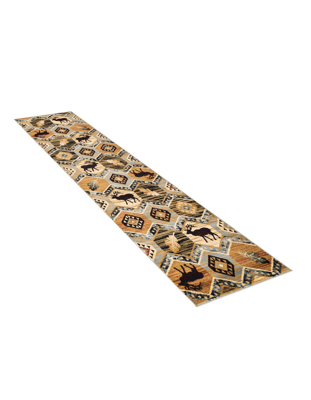 Blue 2' 11 x 12' Pioneer Runner Area Rug