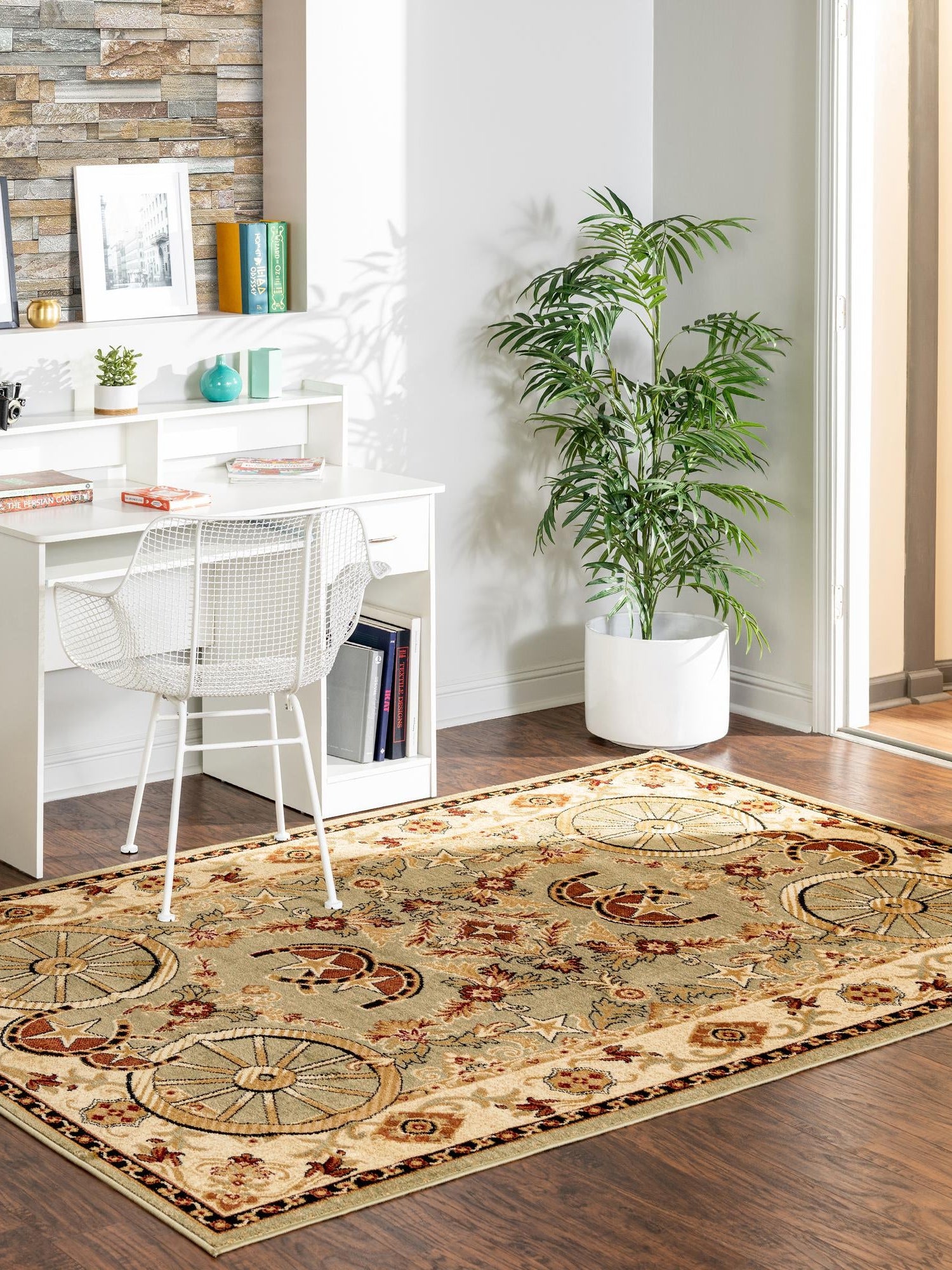 Green 2' x 3' 1 Pioneer Rectangle Area Rug