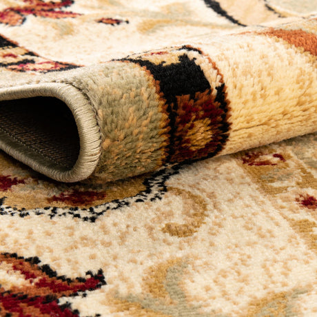 Green 4' 1 x 6' 1 Pioneer Rectangle Area Rug Classic Southwestern Motif Durable Stain Resistant Easy Clean Carpet for Traditional Interior Decor for Sale at Rug Engine