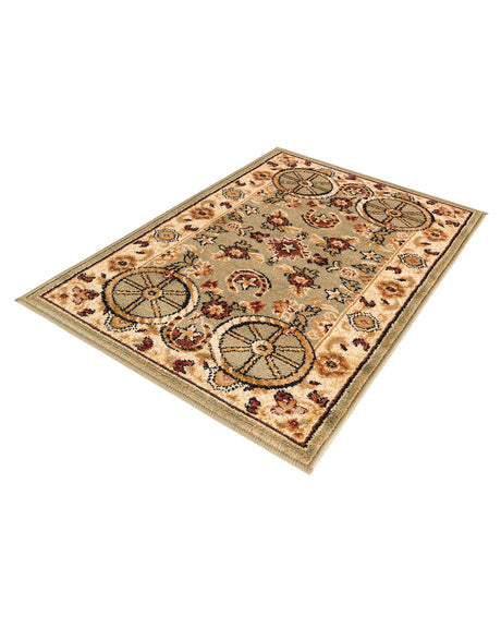 Green 2' x 3' 1 Pioneer Rectangle Area Rug Classic Southwestern Motif Durable Stain Resistant Easy Clean Carpet for Traditional Interior Decor for Sale at Rug Engine