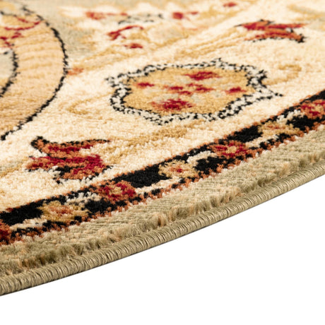 Green 7' 10 x 7' 10 Pioneer Round Area Rug Classic Southwestern Motif Durable Stain Resistant Easy Clean Carpet for Traditional Interior Decor for Sale at Rug Engine