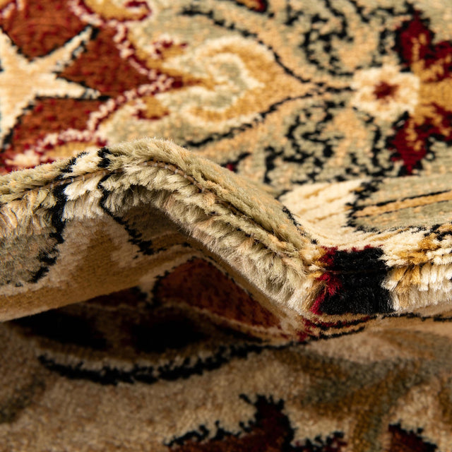 Green 7' 10 x 7' 10 Pioneer Round Area Rug Classic Southwestern Motif Durable Stain Resistant Easy Clean Carpet for Traditional Interior Decor for Sale at Rug Engine