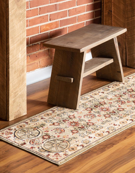 Green 2' 11 x 12' Pioneer Runner Area Rug Classic Southwestern Motif Durable Stain Resistant Easy Clean Carpet for Traditional Interior Decor for Sale at Rug Engine