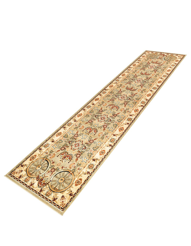 Green 2' 11 x 12' Pioneer Runner Area Rug