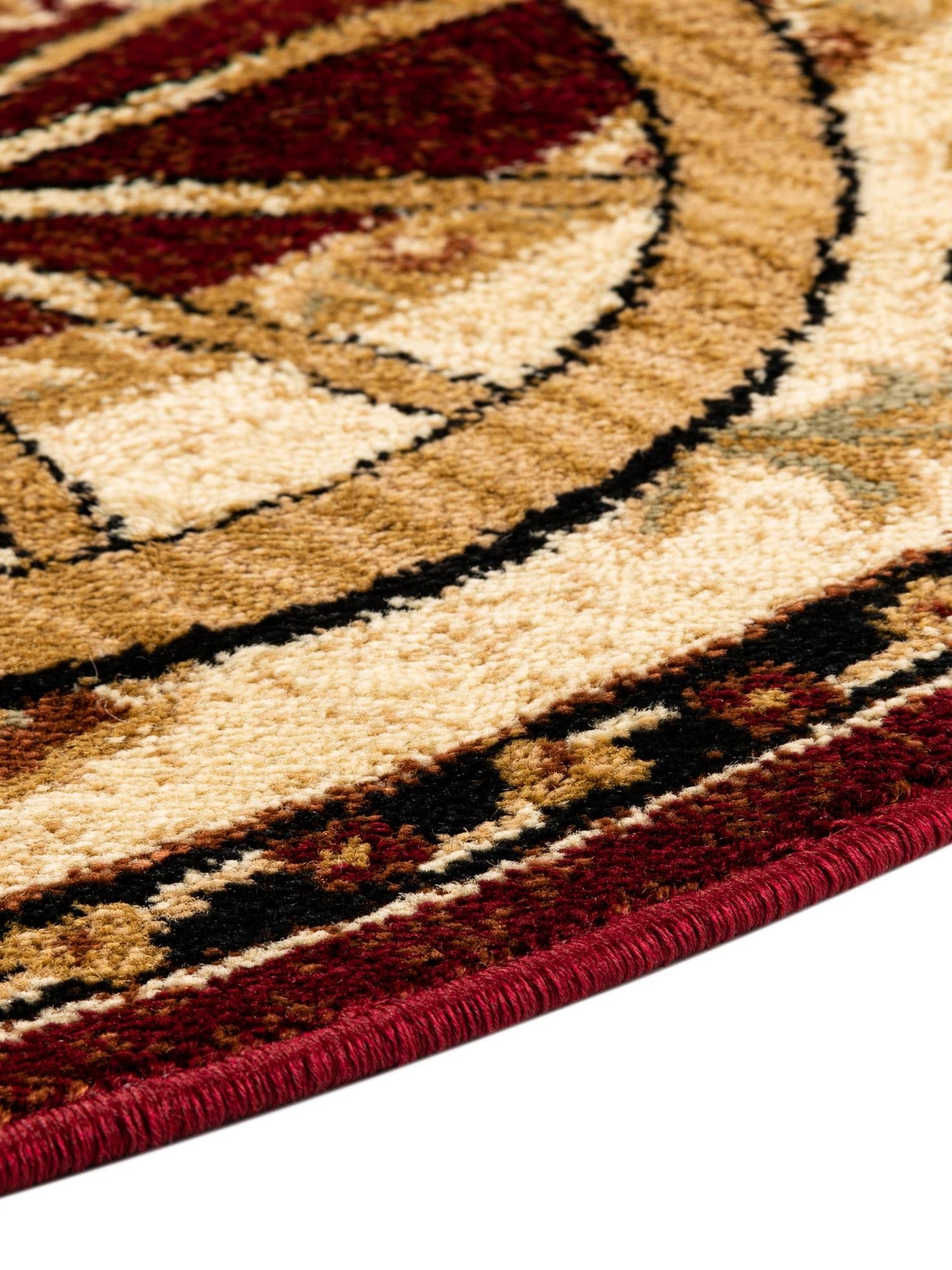 Red 7' 10 x 7' 10 Pioneer Round Area Rug