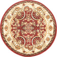 Red 4' 1 x 4' 1 Pioneer Round Area Rug