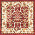 Red 5' 3 x 5' 3 Pioneer Square Area Rug
