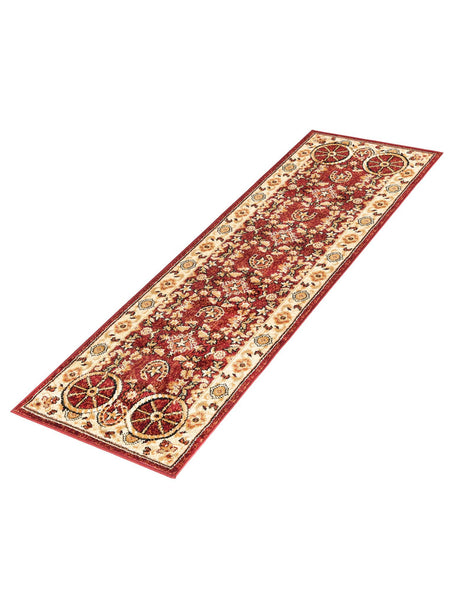Red 2' x 6' 1 Pioneer Runner Area Rug Classic Southwestern Motif Durable Stain Resistant Easy Clean Carpet for Traditional Interior Decor for Sale at Rug Engine