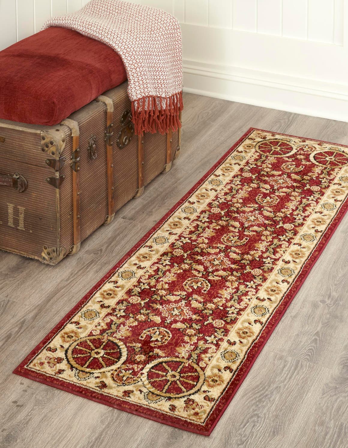 Red 2' x 6' 1 Pioneer Runner Area Rug