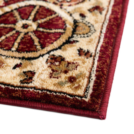 Red 2' x 6' 1 Pioneer Runner Area Rug Classic Southwestern Motif Durable Stain Resistant Easy Clean Carpet for Traditional Interior Decor for Sale at Rug Engine