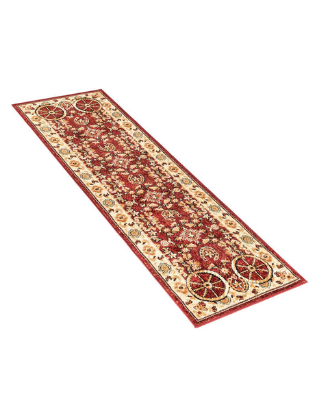 Red 2' x 6' 1 Pioneer Runner Area Rug Classic Southwestern Motif Durable Stain Resistant Easy Clean Carpet for Traditional Interior Decor for Sale at Rug Engine