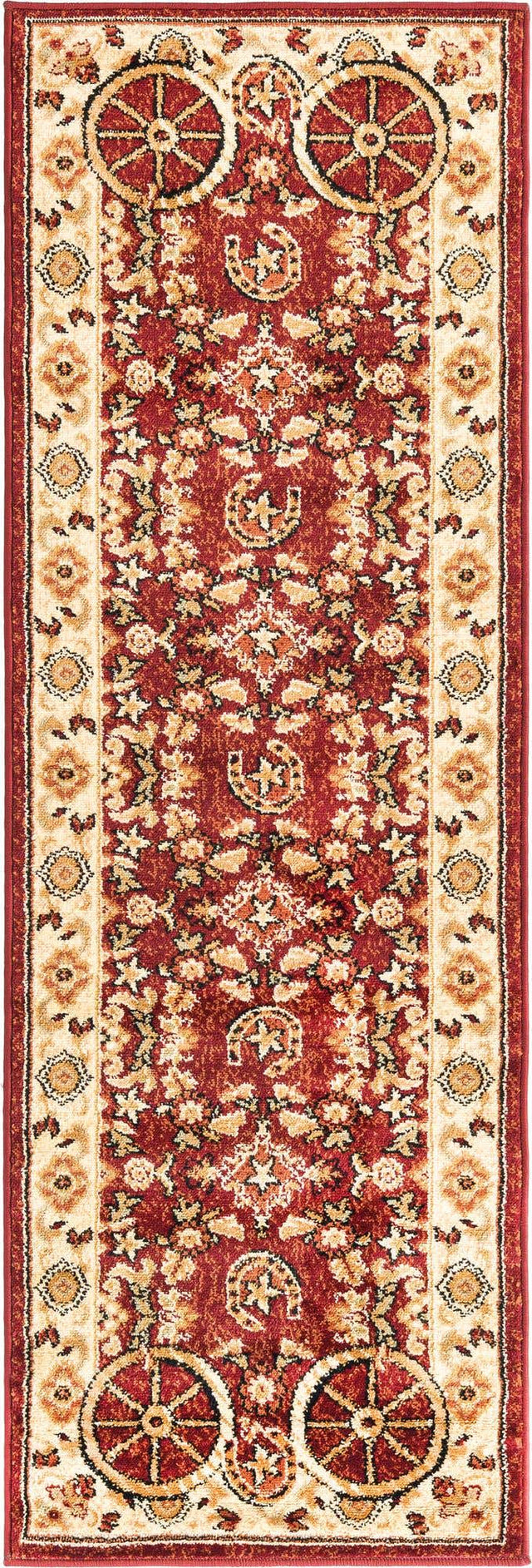 Red 2' x 6' 1 Pioneer Runner Area Rug