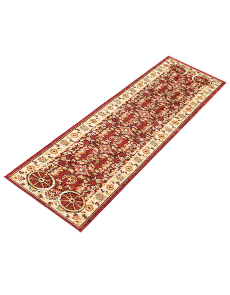 Red 2' x 8' Pioneer Runner Area Rug Classic Southwestern Motif Durable Stain Resistant Easy Clean Carpet for Traditional Interior Decor for Sale at Rug Engine