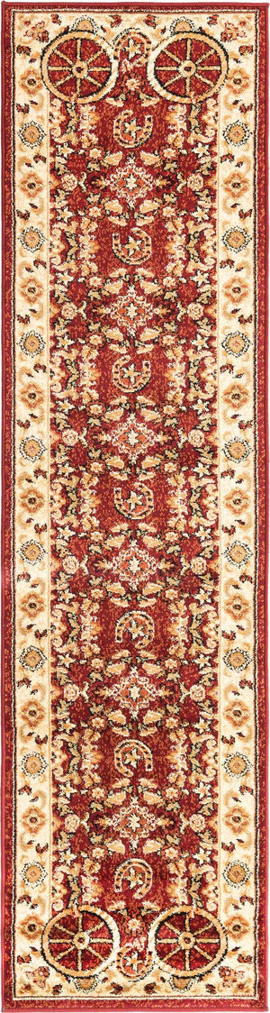 Red 2' x 8' Pioneer Runner Area Rug