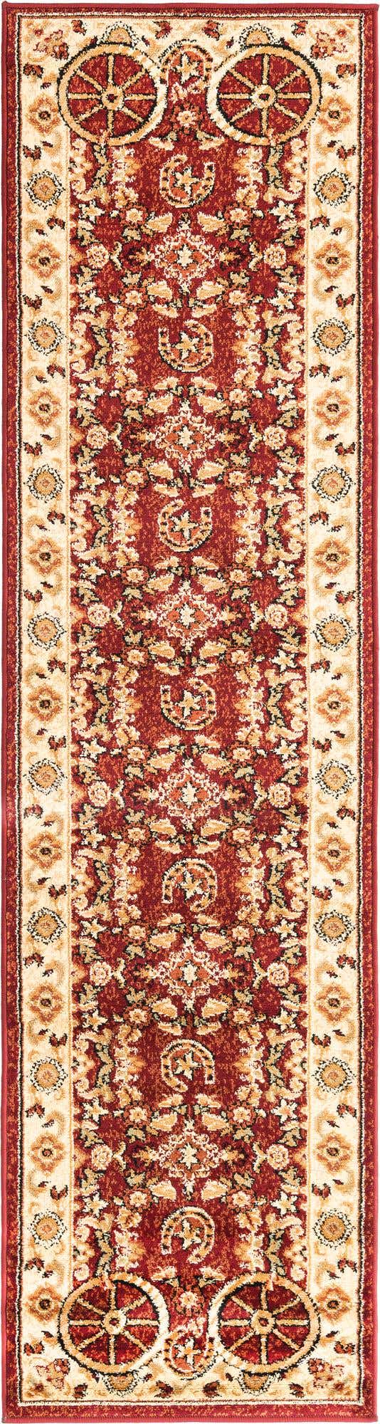 Red 2' x 8' Pioneer Runner Area Rug