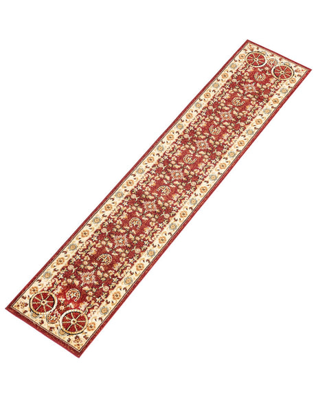 Red 2' x 10' Pioneer Runner Area Rug Classic Southwestern Motif Durable Stain Resistant Easy Clean Carpet for Traditional Interior Decor for Sale at Rug Engine
