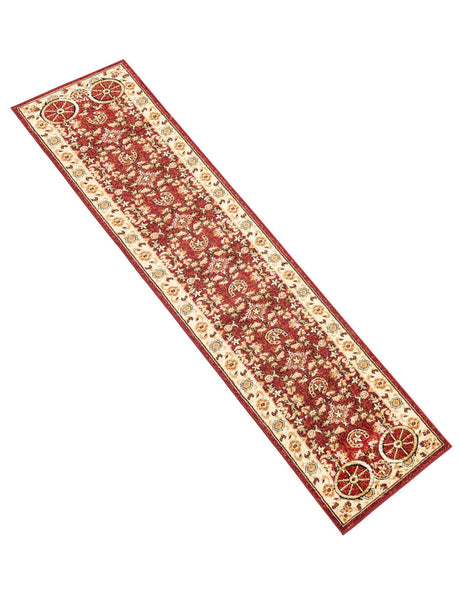 Red 2' x 10' Pioneer Runner Area Rug Classic Southwestern Motif Durable Stain Resistant Easy Clean Carpet for Traditional Interior Decor for Sale at Rug Engine
