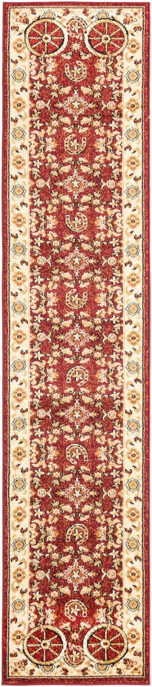 Red 2' x 10' Pioneer Runner Area Rug