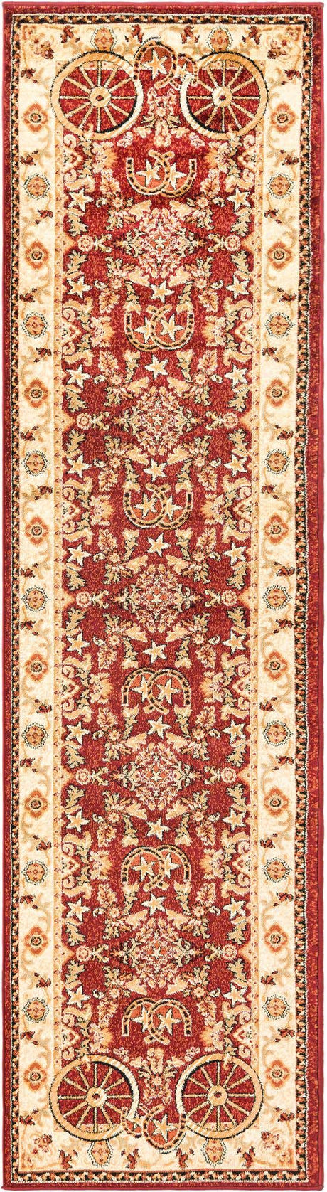 Red 2' 11 x 12' Pioneer Runner Area Rug
