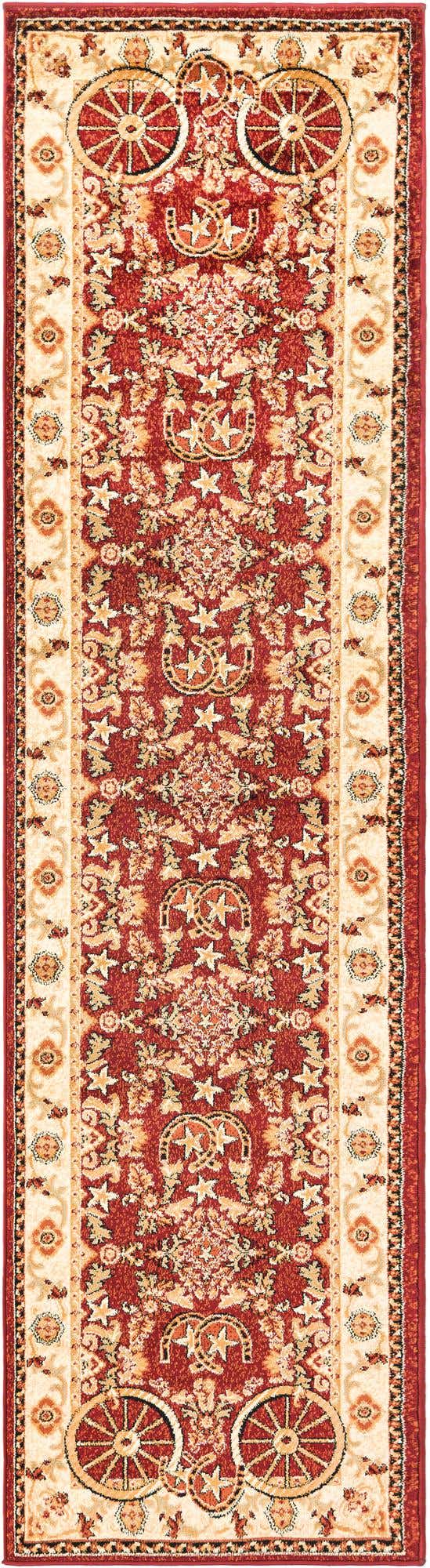 Red 2' 11 x 12' Pioneer Runner Area Rug