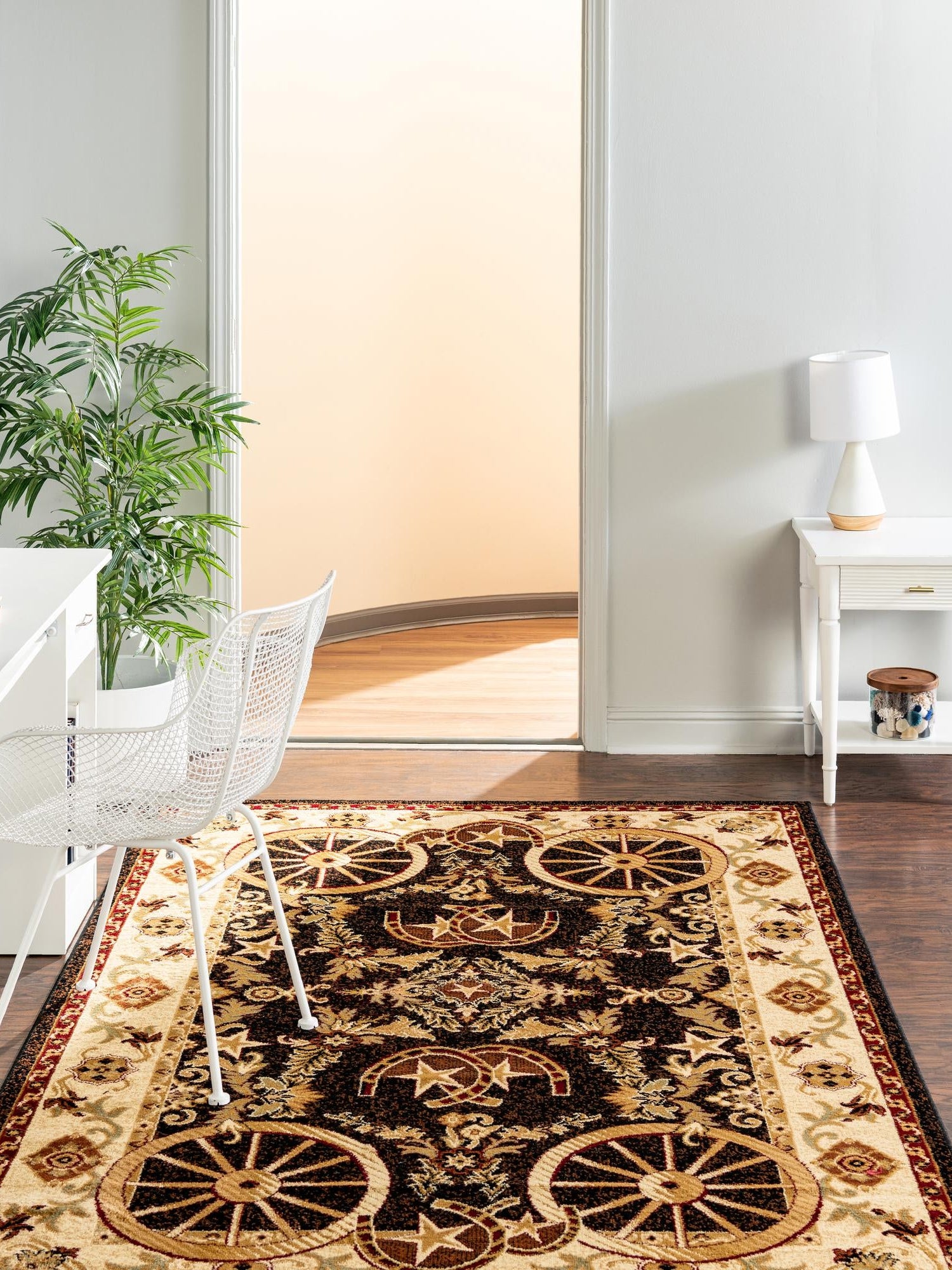 Black 2' x 3' 1 Pioneer Rectangle Area Rug