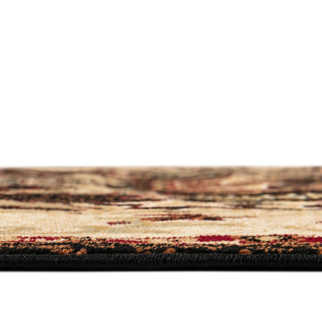 Black 4' 1 x 6' 1 Pioneer Rectangle Area Rug Classic Southwestern Motif Durable Stain Resistant Easy Clean Carpet for Traditional Interior Decor for Sale at Rug Engine