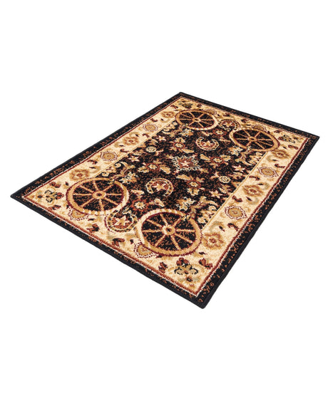 Black 2' x 3' 1 Pioneer Rectangle Area Rug Classic Southwestern Motif Durable Stain Resistant Easy Clean Carpet for Traditional Interior Decor for Sale at Rug Engine